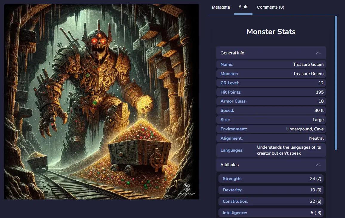 Enhanced Monster Creator with Stat Block Generator for D&D Monsters