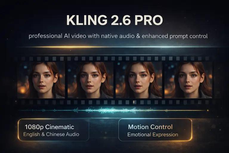 Kling 2.6 Pro Video Generator