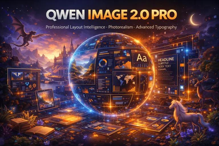 Qwen Image 2.0 Pro AI Image Generator