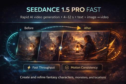 Seedance 1.5 Pro Fast Video Generator