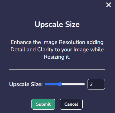 Character image shown before and after being enhanced by the Upscaler.