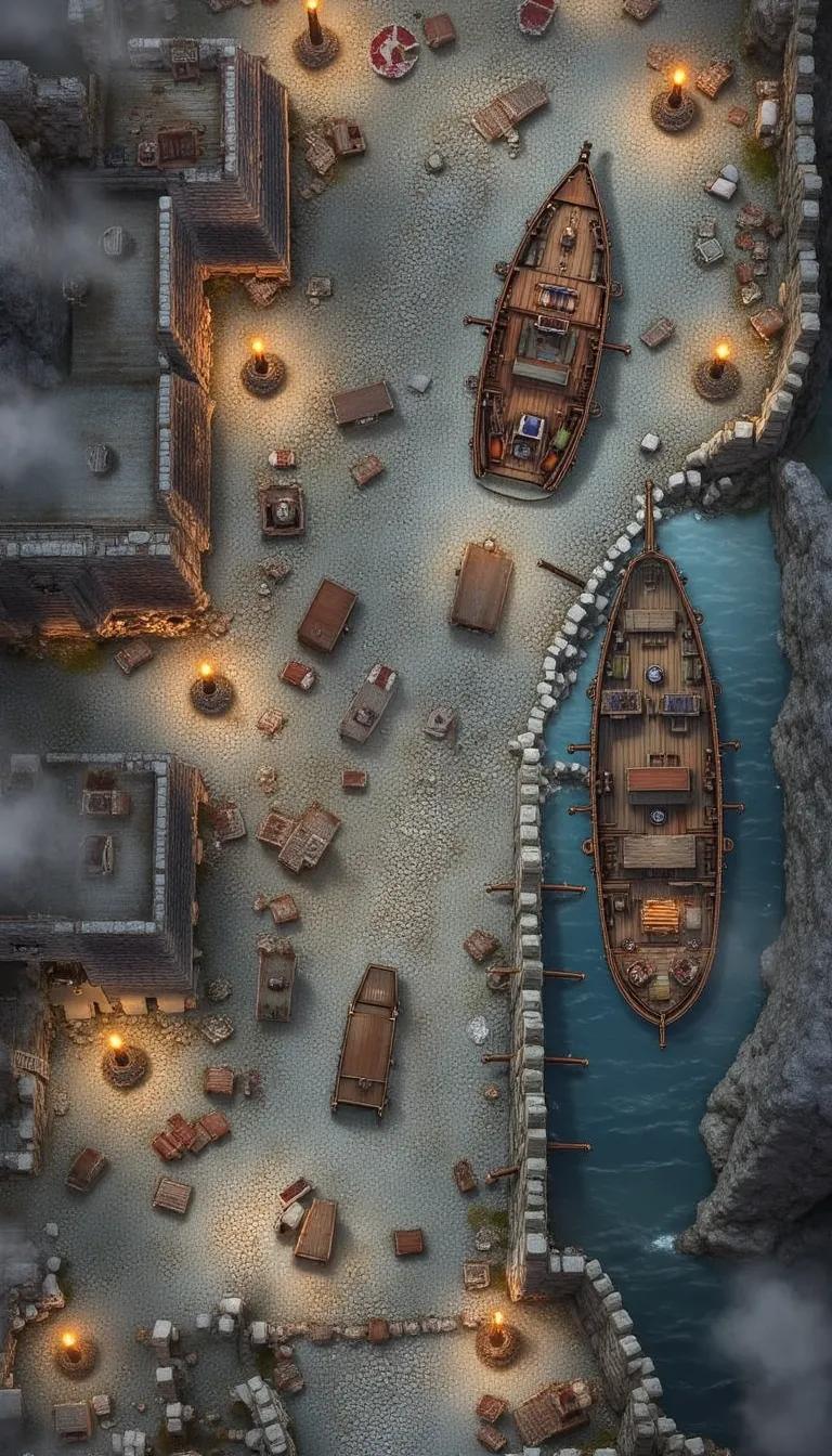 City Under Siege Battlemap - D&D Character Art