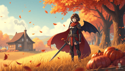 Miatte Derethian, a haunted human fighter, wields her longsword with confidence and grace. A survivor from conflict-ridden Dereth, she battles monsters to protect the innocent and confront her own demons. Gifted with charm and wisdom, her intricately winged cloak hints at her connection to the spirits guiding her journey.