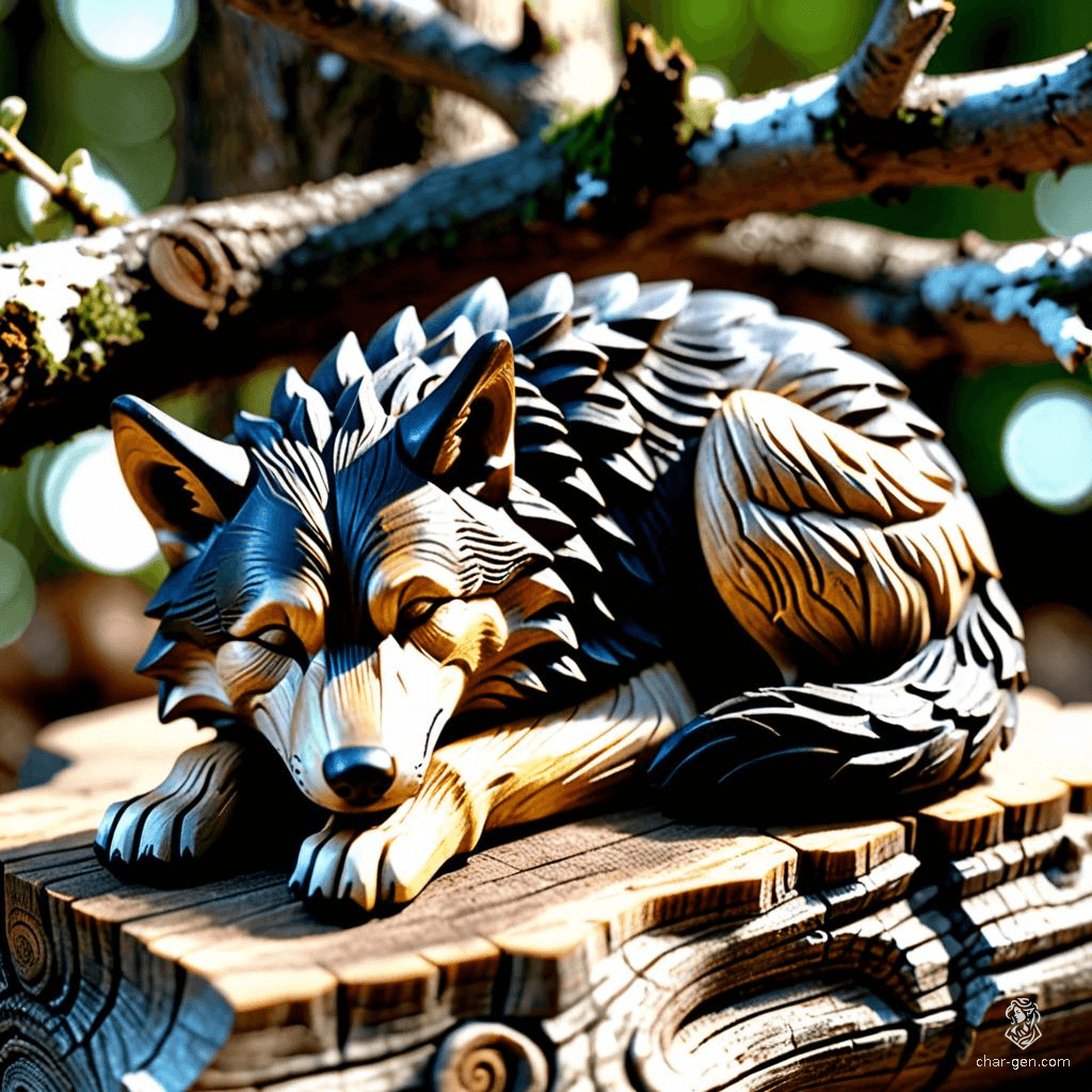 The Stone Wolf is a mesmerizing wooden figurine, intricately carved to depict a slumbering wolf. Said to embody the spirit of tranquility, it grants peace to those who keep it nearby, warding off nightmares and inviting restful dreams with its serene presence.
