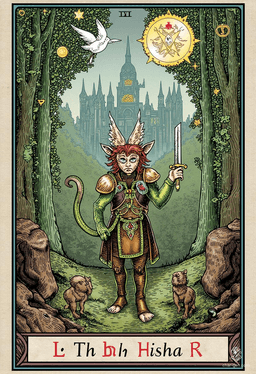 Bittles is a nimble goblin rogue with a stealthy demeanor and a small, wiry frame. Adorned in intricately detailed leather armor, he wields a slender green-gemmed dagger with confidence. With sharp goblin features and a light-footed stance, he's a master of the shadows, always ready for his next caper.