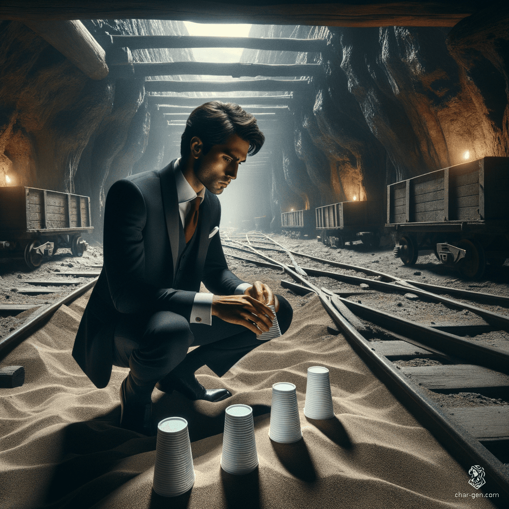 A cunning trickster, adept at sleights of hand and deception, this fantasy character dons a black suit, white shirt, and red tie. Expert in illusion and persuasion, they use their skills to outwit opponents and navigate the murky waters of intrigue and espionage.