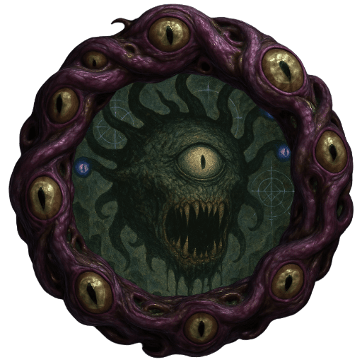 Sample Token of a Beholder Generated with CharGen's Free Token Generator.