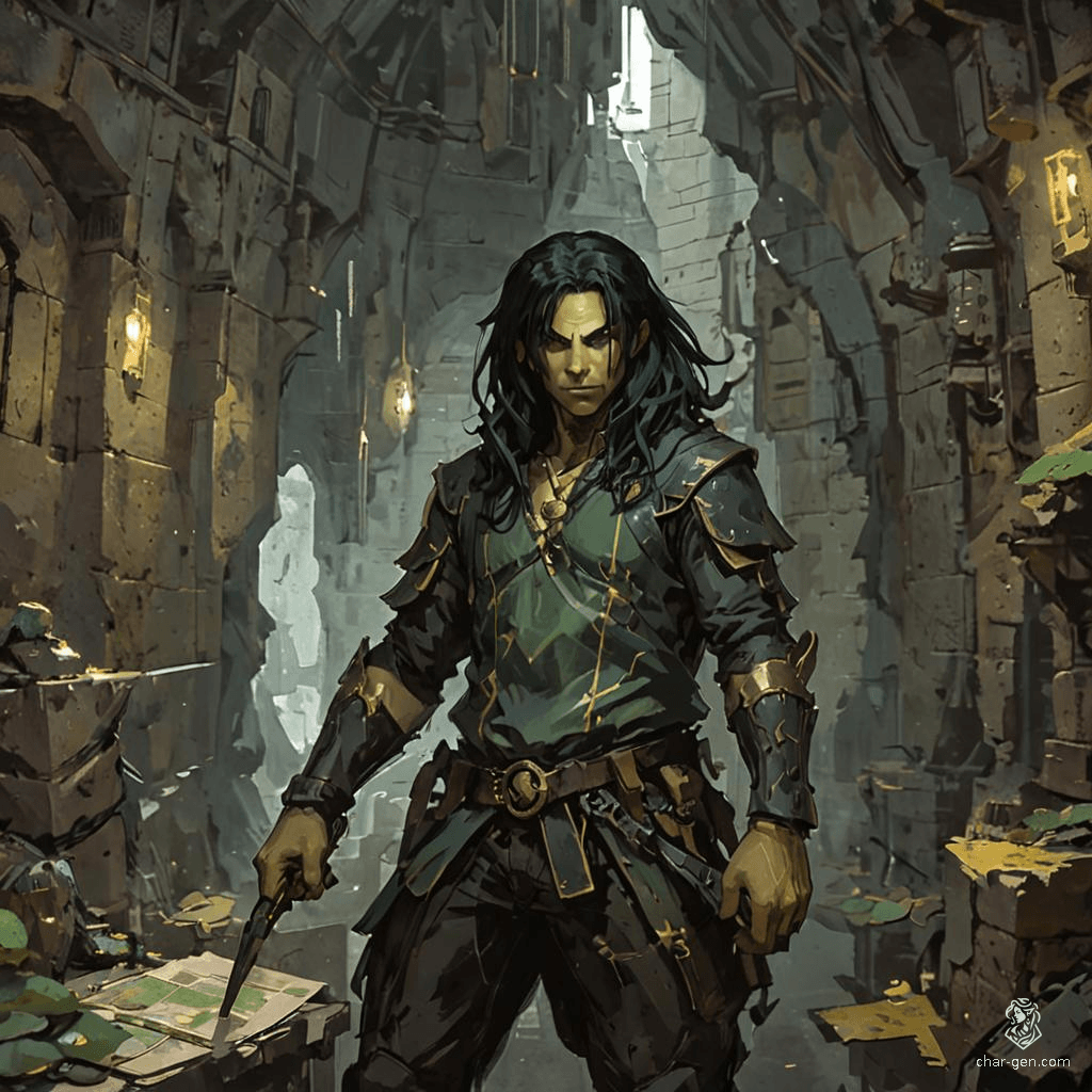 A tall, wiry Serpentfolk rogue with yellow-green scales, he navigates the world with nimble grace. Haunted by past mistakes, he seeks revenge against those who wronged him, all while cloaked in stealth and wrapped in the wisdom of nature and serpentine companions. Trust is fragile; survival is paramount.