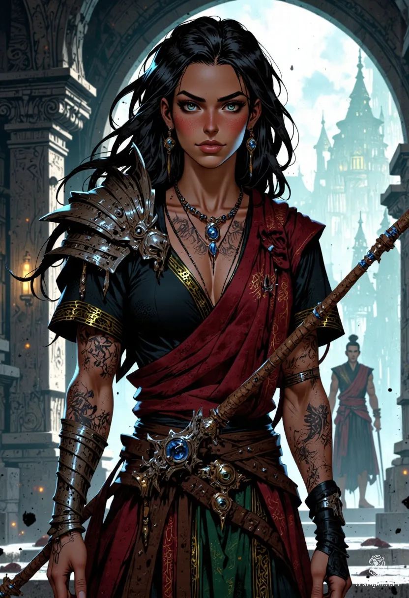 A breathtakingly realistic anime-style ranger stands poised in a dynamic pose, embodying medieval fantasy elegance. Clad in intricate armor, their lifelike skin texture and perfect anatomy captivate in 4K UHD and HDR, immersed in depth of field. The scene exudes cinematic allure.