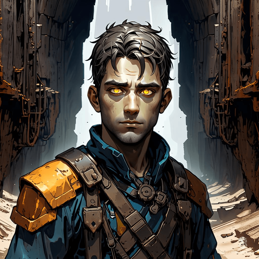 An aasimar of divine heritage, this holy human radiates a soft, ethereal glow that hints at celestial origins. With strikingly unusual colored eyes that reflect wisdom and compassion, they embody the essence of an angelic savior, destined to guide others through darkness.