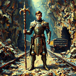 Meet Ashur (Ilyana), a 17-year-old former noble now a wandering wizard. Standing 5'11'' with long dark hair and piercing green eyes, she wields a quarterstaff and dons intricately detailed chainmail. She seeks redemption through her adeptness in powerful spells like wall of force and disintegrate. Driven and devoted to protecting her companion, Kick.