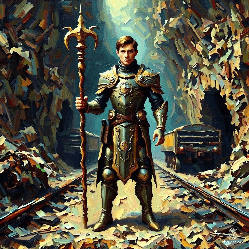 Meet Ashur (Ilyana), a 17-year-old former noble now a wandering wizard. Standing 5'11'' with long dark hair and piercing green eyes, she wields a quarterstaff and dons intricately detailed chainmail. She seeks redemption through her adeptness in powerful spells like wall of force and disintegrate. Driven and devoted to protecting her companion, Kick.