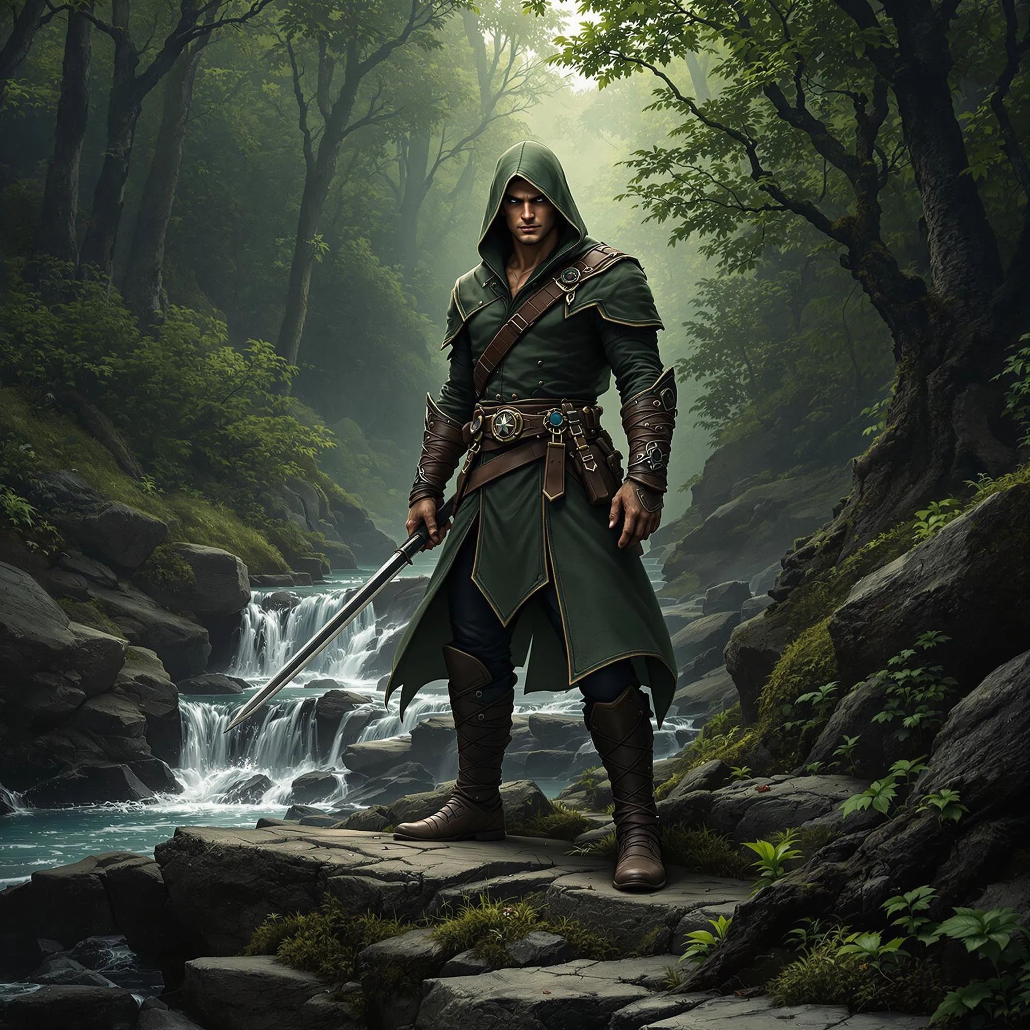 Sylva, the Guardian of the Whispering Woods, is a mystical entity woven from ancient trees and shimmering leaves. With eyes like emeralds, she protects the forest's secrets and guides lost souls, embodying the harmony and magic of nature itself. Her presence brings life and serenity to all who wander near.