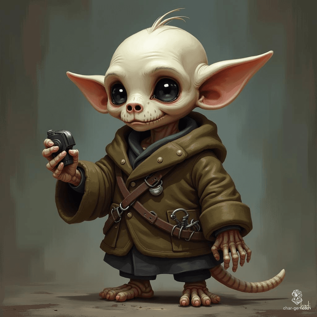 Simon is an intrepid skeletal halfling investigator, driven by insatiable curiosity and sharp intellect. Despite his lack of ears, he possesses a keen ability to uncover hidden truths, navigating the shadows of his world with cunning and a unique perspective on the mysteries that beg to be solved.