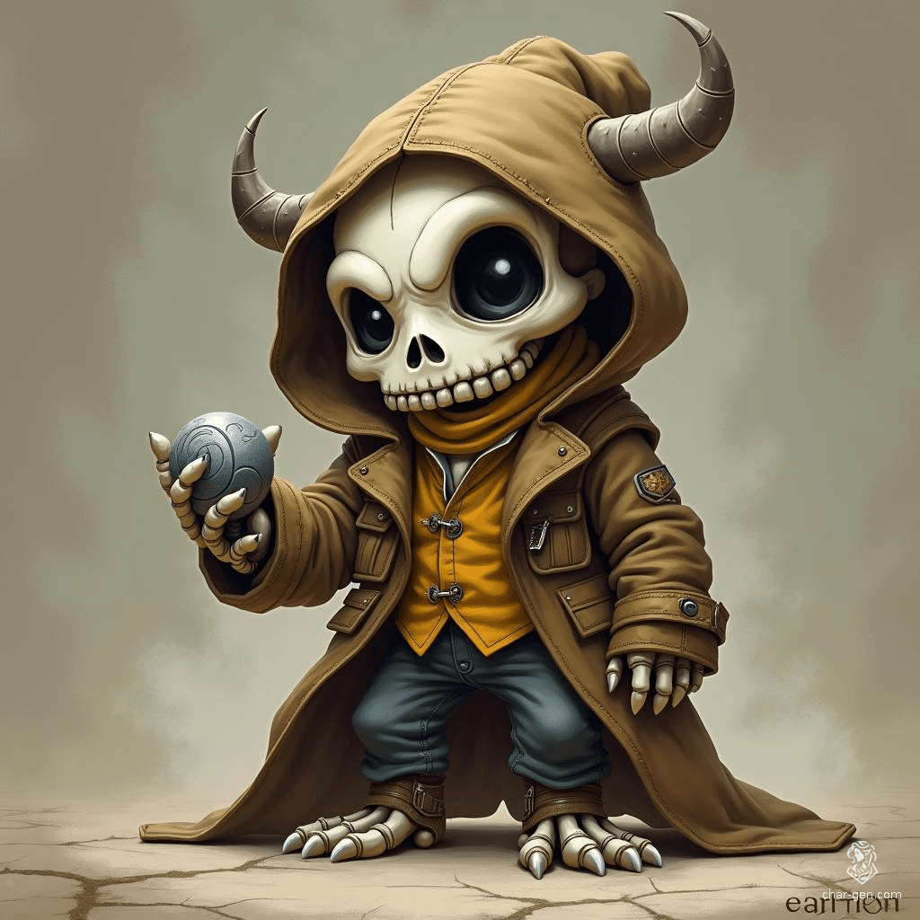 Simon, the skeletal halfling investigator, roams the shadowy corners of the realm, driven by an insatiable curiosity. Armed with keen intellect and an eye for detail, he unravels mysteries, proving that even the most unassuming bones can uncover the darkest secrets.