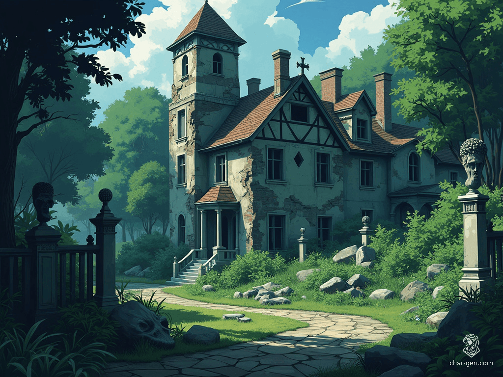 Nestled on the outskirts of Phandalin, the ruined manor house was once a symbol of noble grandeur. Now, its decaying walls and overgrown gardens serve as the grim stronghold of the Redbrand ruffians. A compelling testament to both lost glory and menacing occupancy.