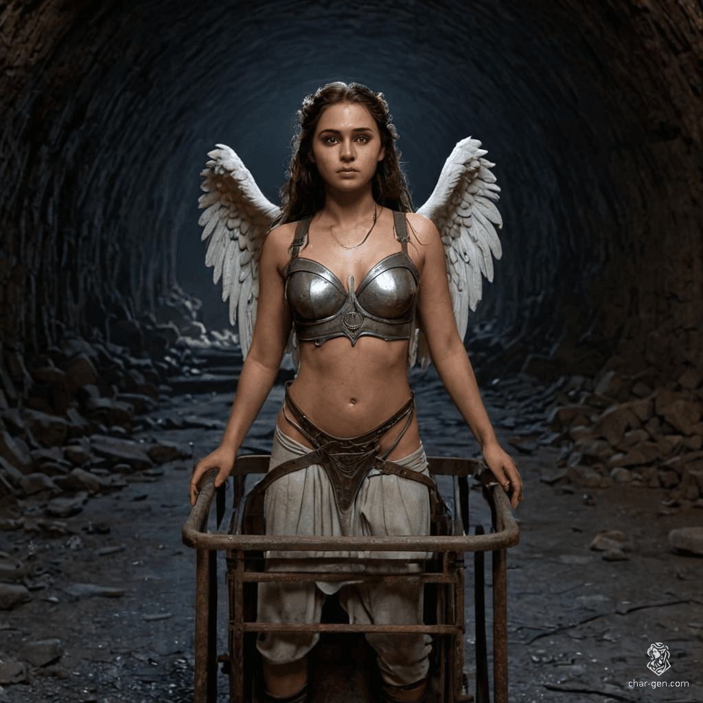 An ethereal aasimar, this holy human radiates a gentle glow, embodying divine grace. Their unusual colored eyes shimmer with celestial light, hinting at their angelic heritage. A beacon of hope and strength, they navigate the mortal realm with a unique blend of humanity and divine purpose.