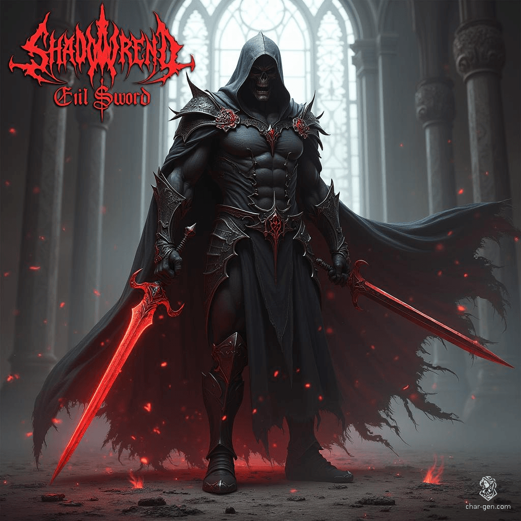 Shadowrend is a wicked sword forged in the heart of darkness, its blade swirling with inky tendrils that whisper secrets of despair. Wielding it grants the bearer dominion over shadows, draining the life force of foes while fueling the sword’s insatiable thirst for souls.