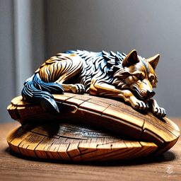 The Stone Wolf is a mesmerizing wooden figurine, intricately carved to depict a slumbering wolf. Said to embody the spirit of tranquility, it grants peace to those who keep it nearby, warding off nightmares and inviting restful dreams with its serene presence.