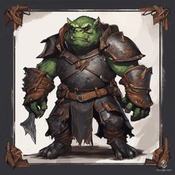 A nimble Grung warrior clad in rugged leather armor, this vibrant amphibious creature blends agility with cunning. With mottled green skin and bright markings, it excels in guerrilla tactics, using its natural leaping ability to outmaneuver foes in treetop skirmishes. Resourceful and fiercely loyal, it’s a master of survival.