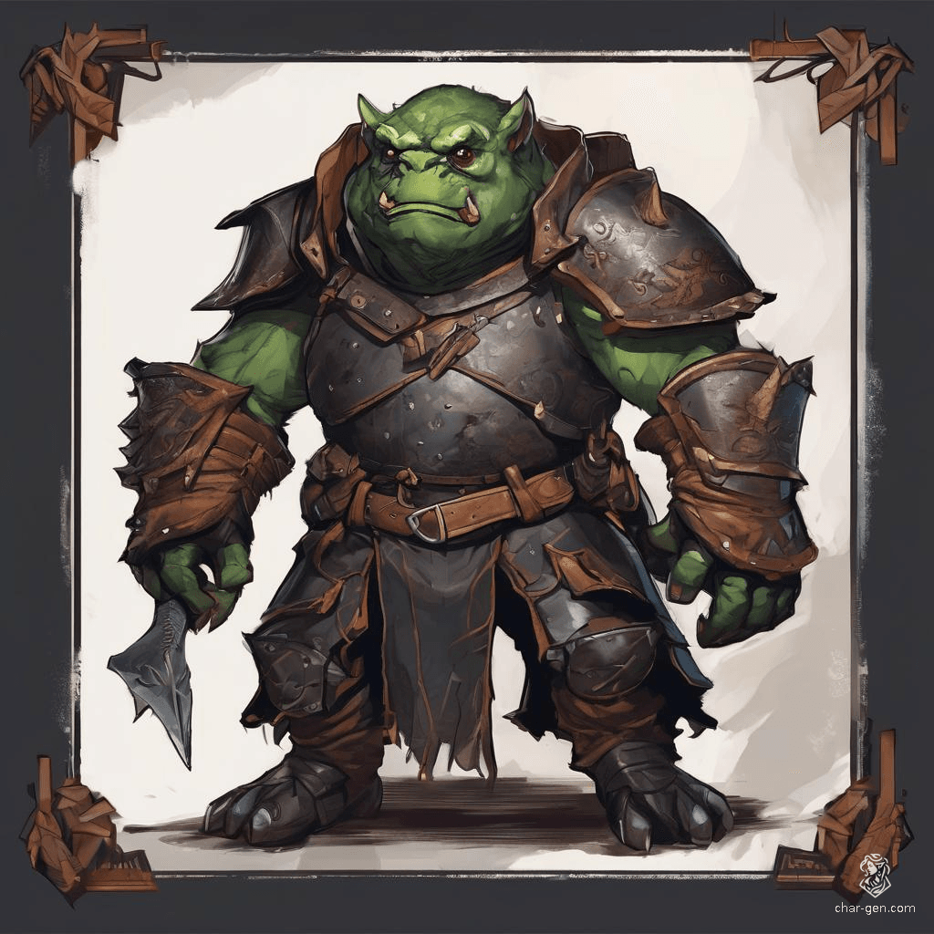A nimble Grung warrior clad in rugged leather armor, this vibrant amphibious creature blends agility with cunning. With mottled green skin and bright markings, it excels in guerrilla tactics, using its natural leaping ability to outmaneuver foes in treetop skirmishes. Resourceful and fiercely loyal, it’s a master of survival.