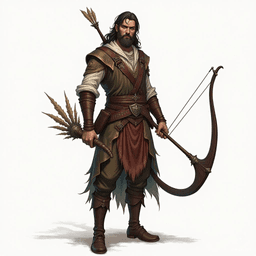 A charming male bard with flowing auburn hair and piercing green eyes, he wields a lute adorned with mystical carvings. Known for his captivating melodies and eloquent tales, he traverses enchanted realms, spreading joy and weaving magic through music, leaving an unforgettable impression on all he meets.