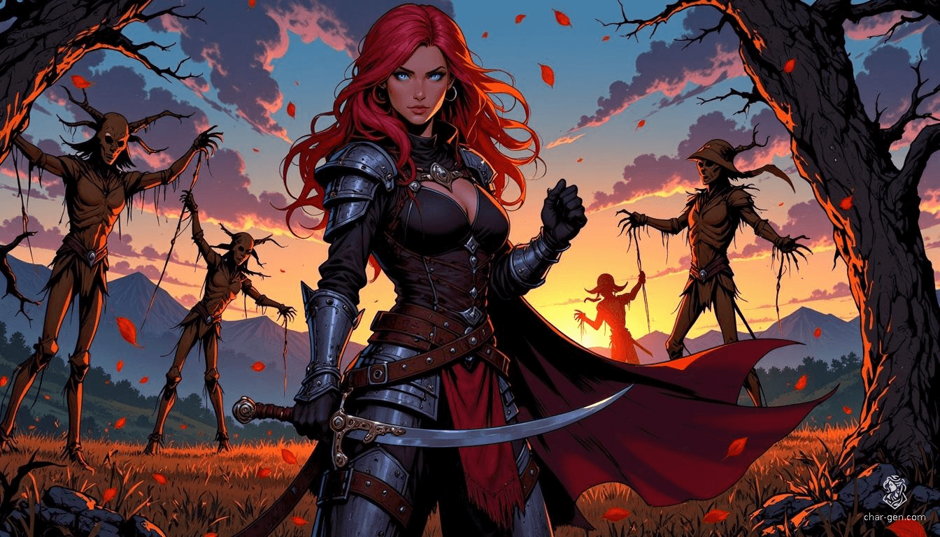 CharGen character creation interface showing stat and background generation.