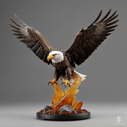The Amber Eagle is a mesmerizing figurine, expertly carved from radiant amber, its wings poised in a majestic flight. Legend whispers that this tiny avian guardian embodies the spirit of freedom, granting its bearer heightened intuition and the ability to soar above challenges with unmatched clarity.