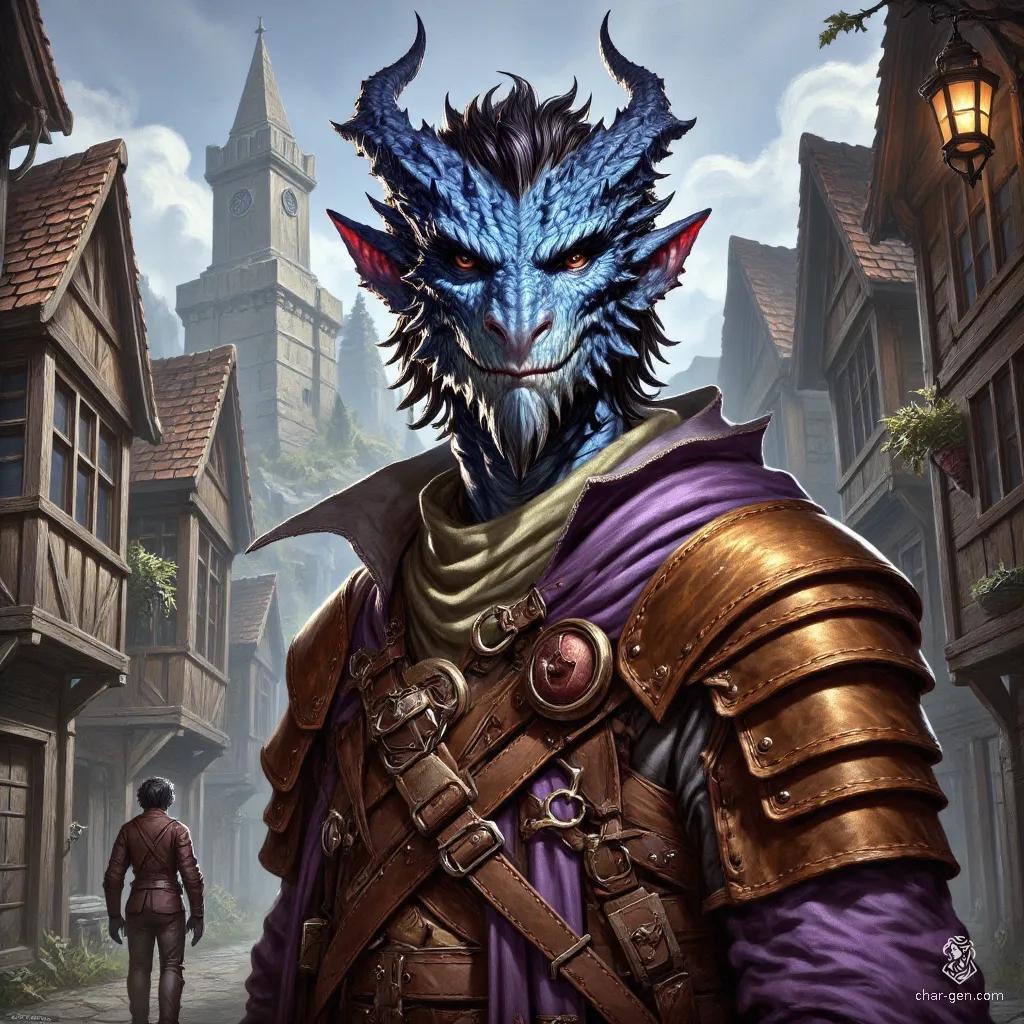 Dragonborn Mercenary - D&D Character Art