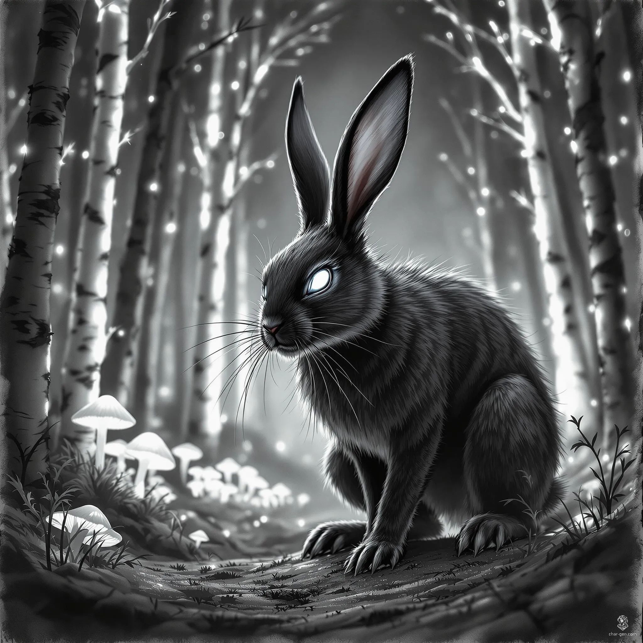 Meet Little Bunny ZoomZoom, an enigmatic mount renowned for its incredible speed and agility. With sleek, thin fur that remains impeccably straight and clean, this giant rabbit crouches in a perpetual state of readiness. Its folded-back ears and whiskers hint at its streamlined form, poised to leap through enchanted groves and mystical forests. Saddle up for an exhilarating journey across magical realms with this extraordinary creature.