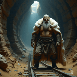 Braxton, an imposing elderly barbarian chief, embodies raw strength and wisdom. His wild, rugged appearance is matched by a fierce spirit. Clad in simple villager attire with a striking white fur cloak, he commands respect and fear in equal measure, ruling his clan with a powerful, unyielding presence.