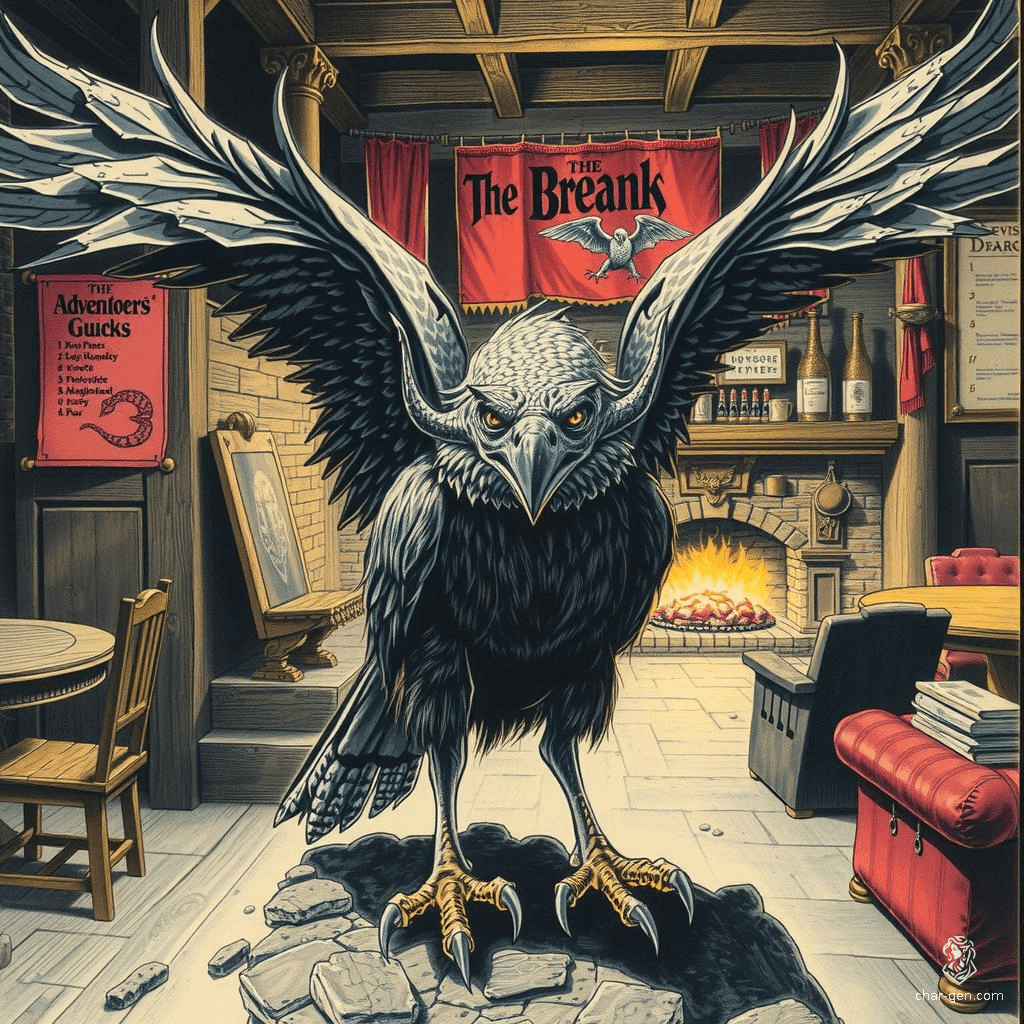 A cunning and malevolent creature, the Serpent-Osprey combines the swift, powerful wings of an osprey with the sinister, venomous head of a snake. Its sharp, strategic mind and lethal bite make it a formidable predator and a feared adversary in any fantasy realm.