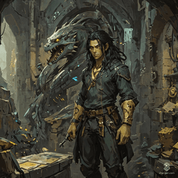 A tall, wiry Serpentfolk rogue with yellow-green scales, he navigates the world with nimble grace. Haunted by past mistakes, he seeks revenge against those who wronged him, all while cloaked in stealth and wrapped in the wisdom of nature and serpentine companions. Trust is fragile; survival is paramount.