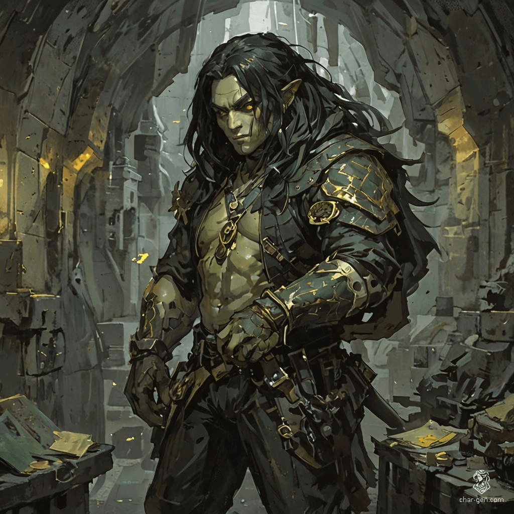 A tall, wiry Serpentfolk rogue with yellow-green scales, he navigates the world with nimble grace. Haunted by past mistakes, he seeks revenge against those who wronged him, all while cloaked in stealth and wrapped in the wisdom of nature and serpentine companions. Trust is fragile; survival is paramount.