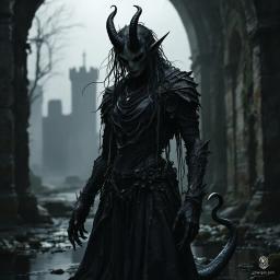 Hulgaz, the Tempter of Minauros, exudes a sinister allure from her swampy realm. Drenched in elegance, her matted hair and alluring yet fearsome visage hide bestial claws and a venomous tail. She weaves corruption through seductive promises, ensnaring vulnerable souls in a web of ruinous desires.