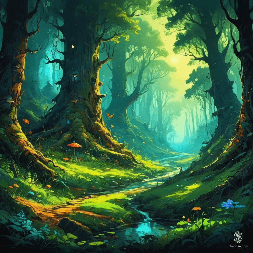 Immersive landscapes generated by CharGen