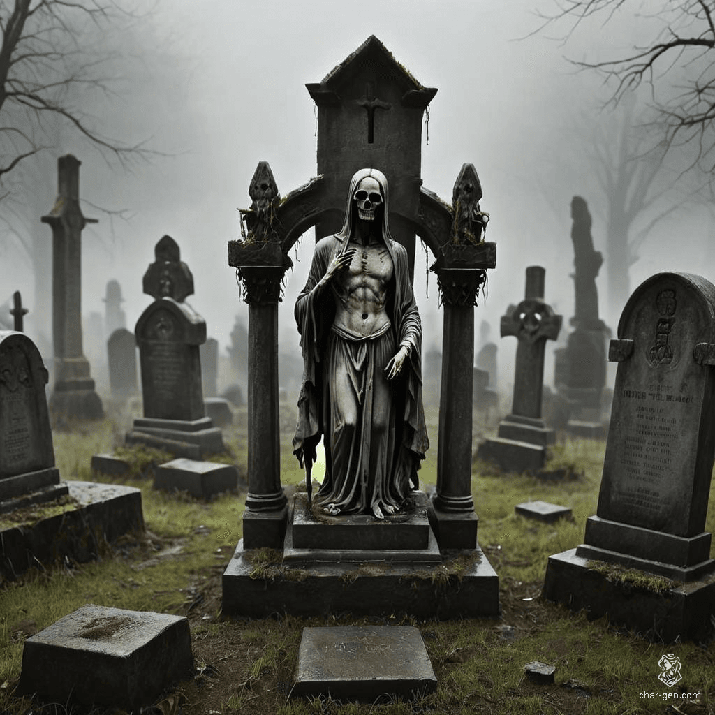 A Zombie Steward, marked by scarred skin and a vacant gaze, is a reanimated corpse with decaying flesh. It moves slowly and lumberingly, its scarred texture contrasting sharply with its eerie, unsettling presence.