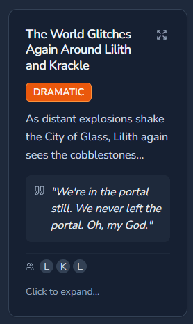 Automated RPG Session Summary Showing RPG Highlights