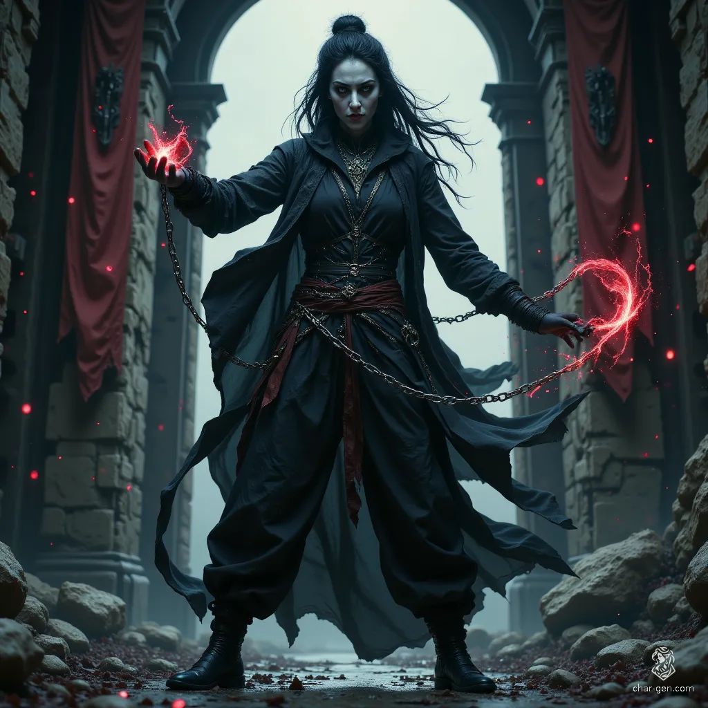 Shadar-Kai Monk Assassin *NEW* | Npc Fantasy Art | CharGen