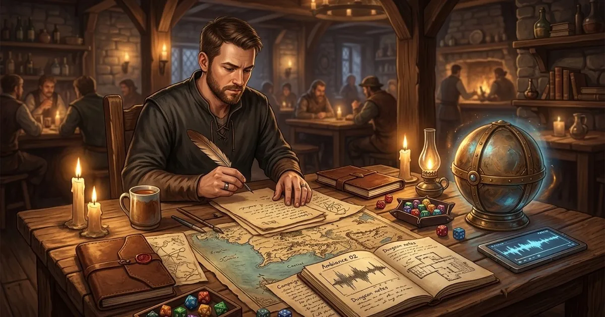 DnD Ambience Generator for Music, Voices, and Cues