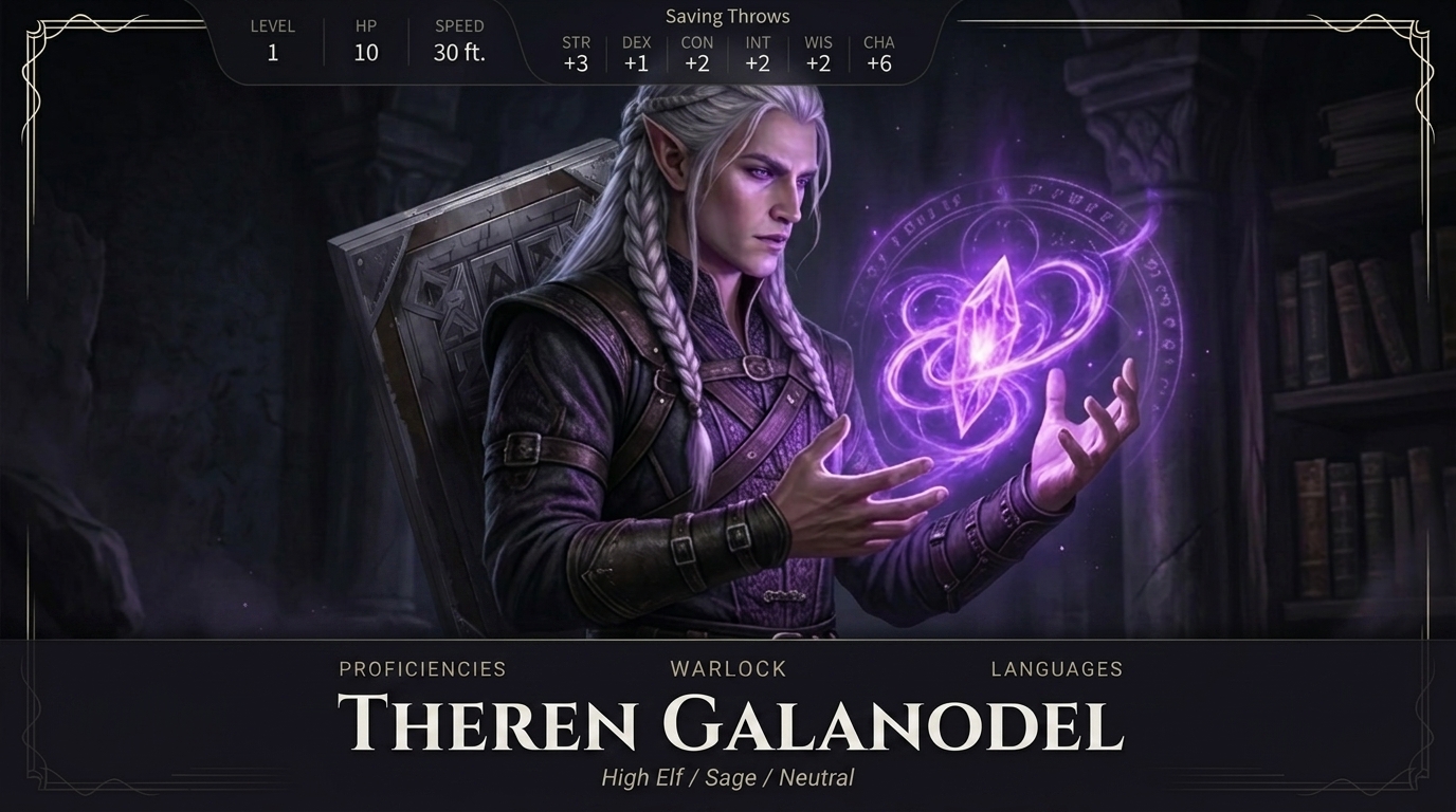 DnD Character Creator Guide for Art, Voice, and Sheets