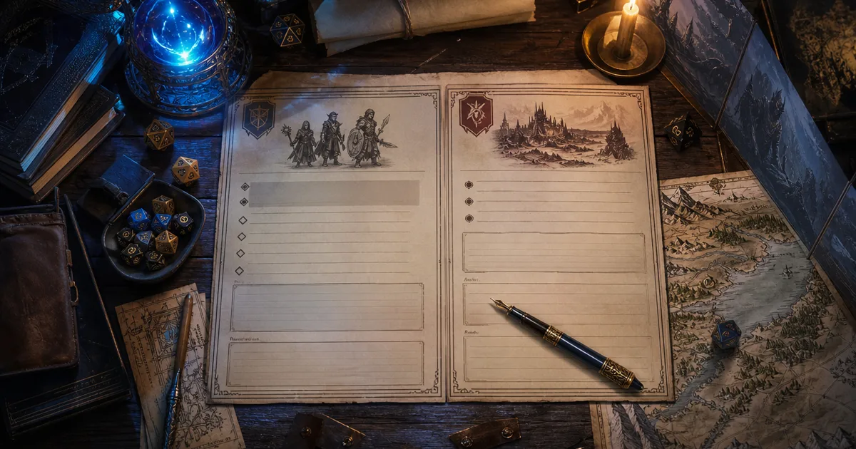 DND Session Recap Template for Safer Campaign Notes