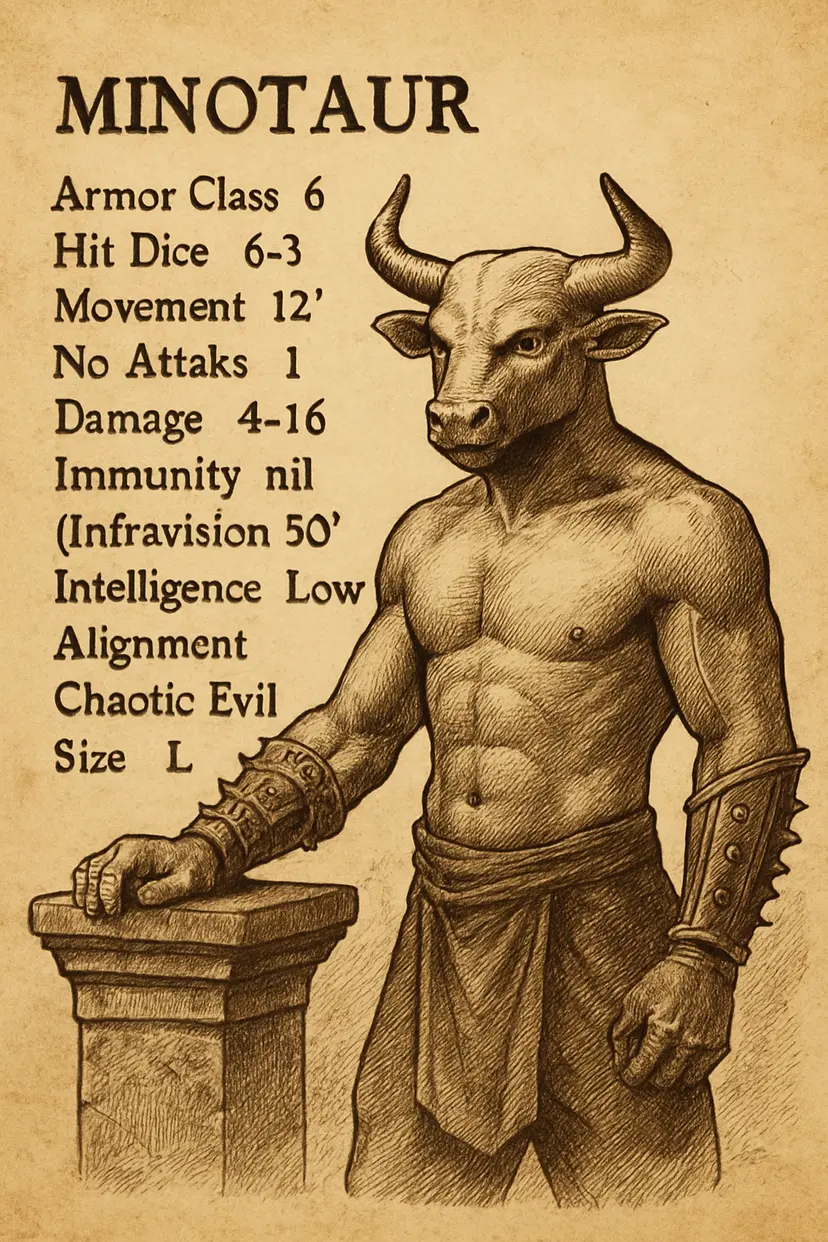 Fantasy Bestiary Page example