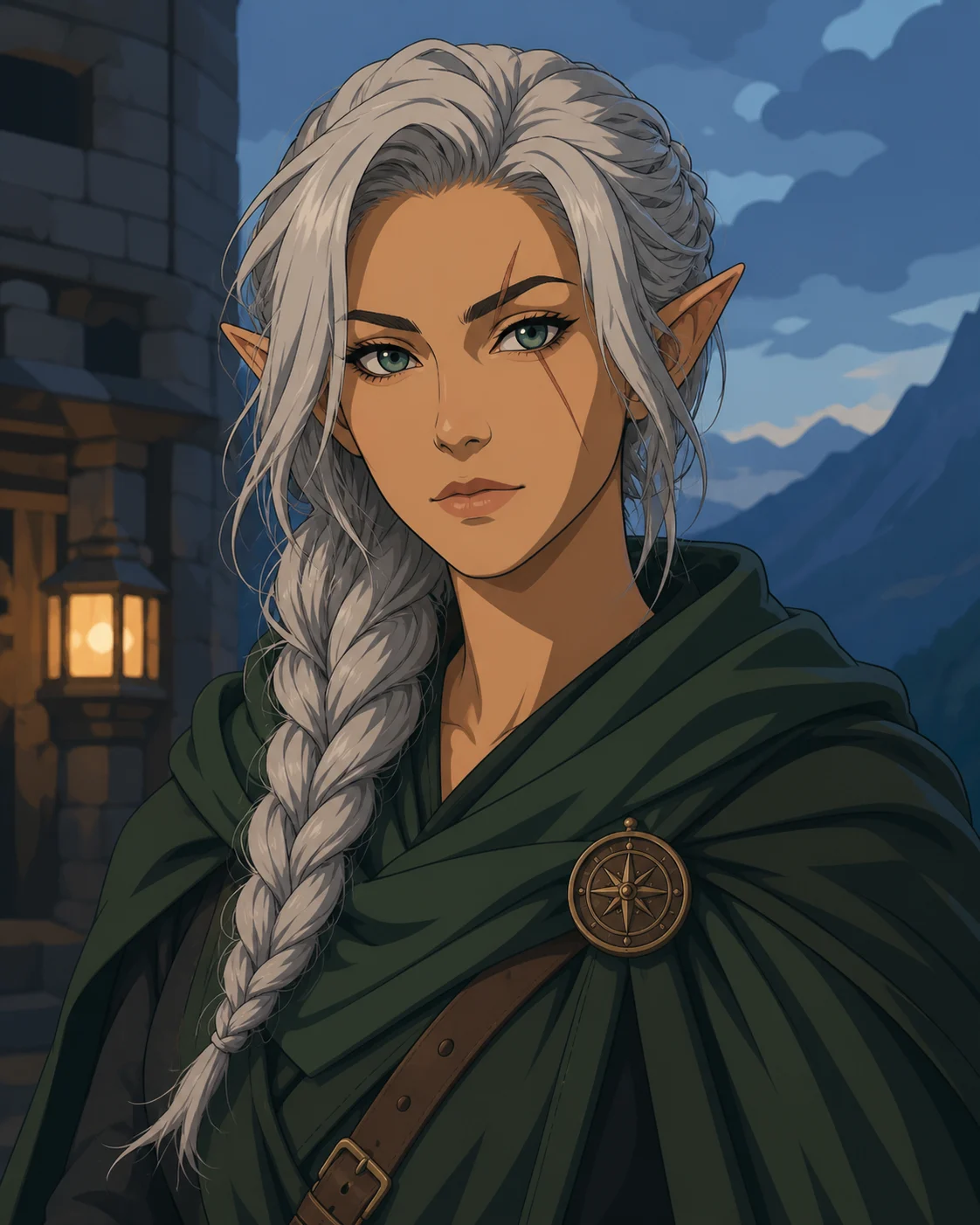Low-detail anime portrait quality example