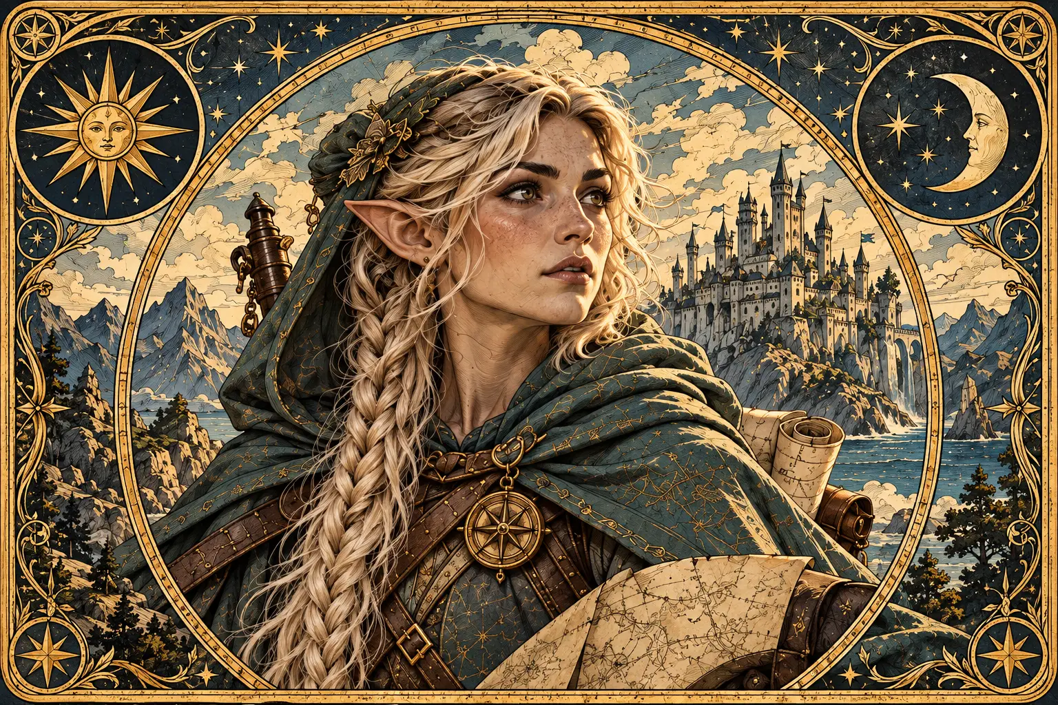 Tarot Card workflow illustration