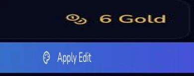 Mobile Quick Edit footer shows a 6 Gold estimate beside the Apply Edit action.